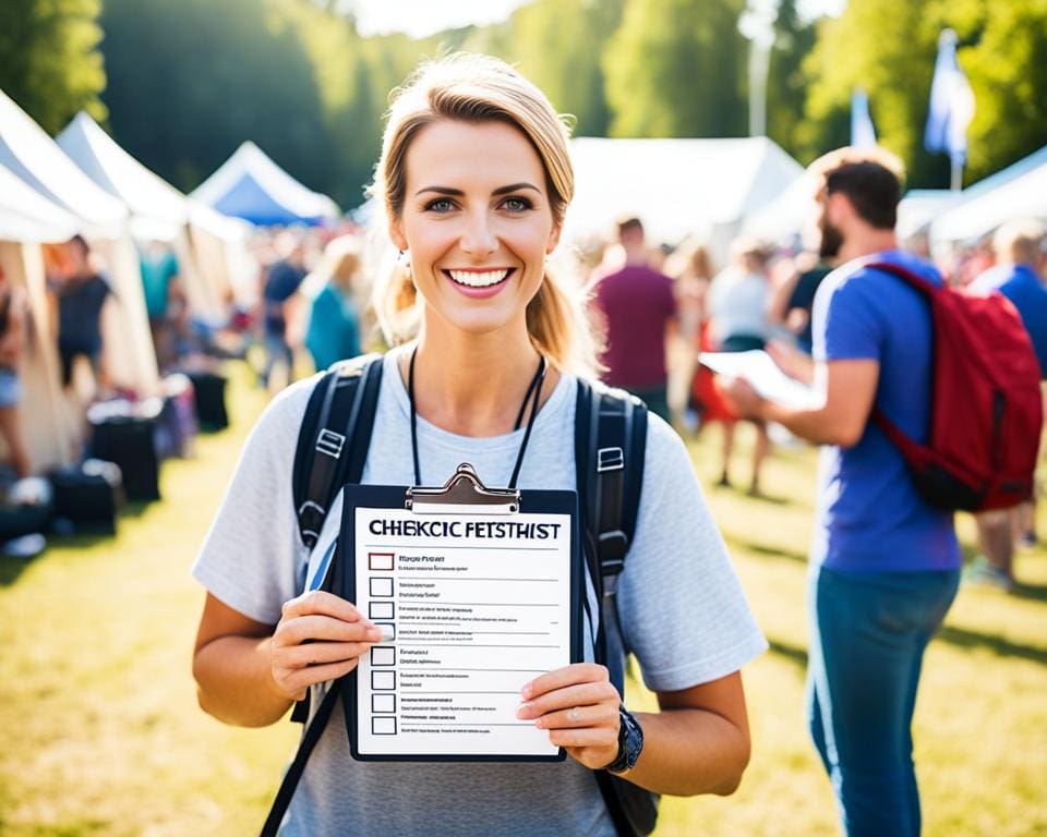 Festival Checklist voor Medewerkers
