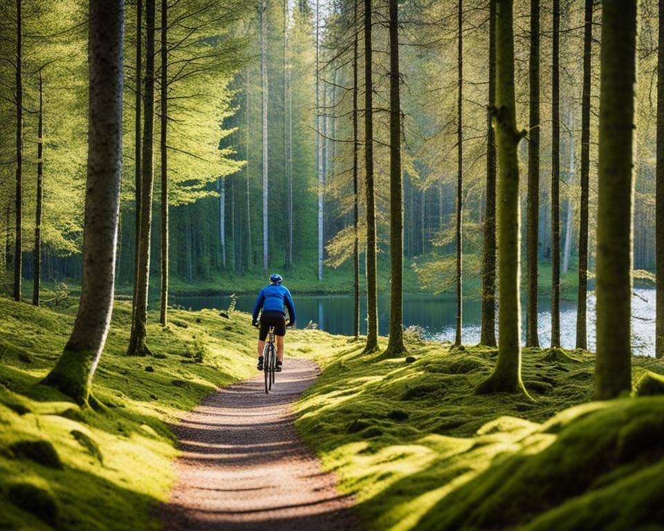 Fietsen door de bossen van Estland