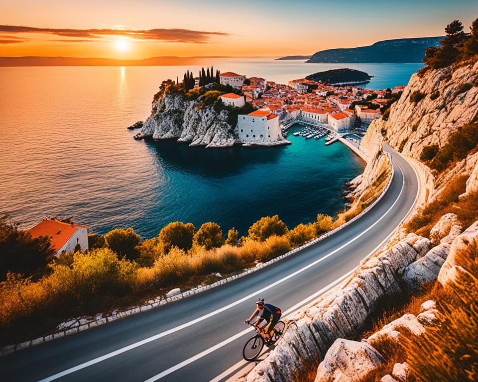 Fietsen langs de kust van Kroatië