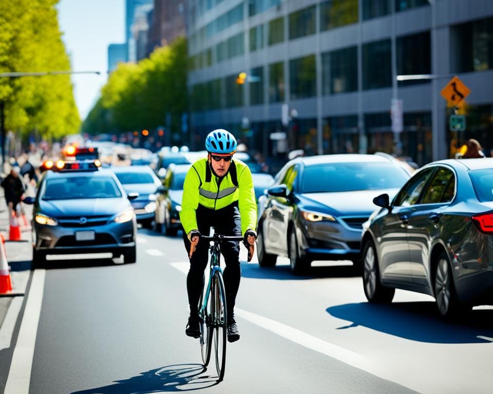 Fietsveiligheid in drukke steden