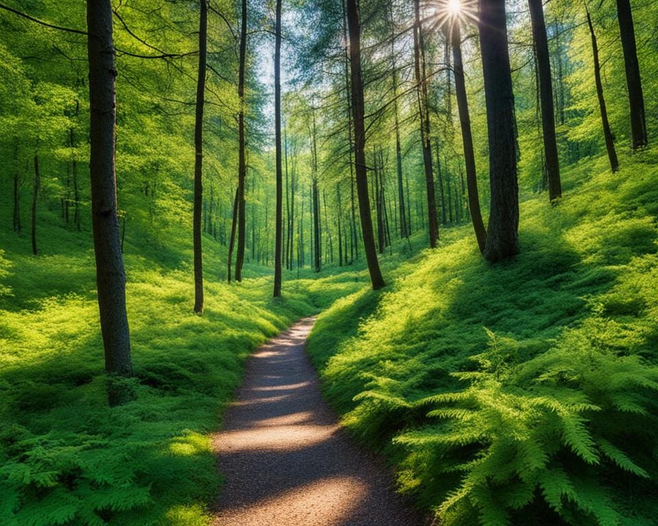 Wandelen door de bossen van Polen