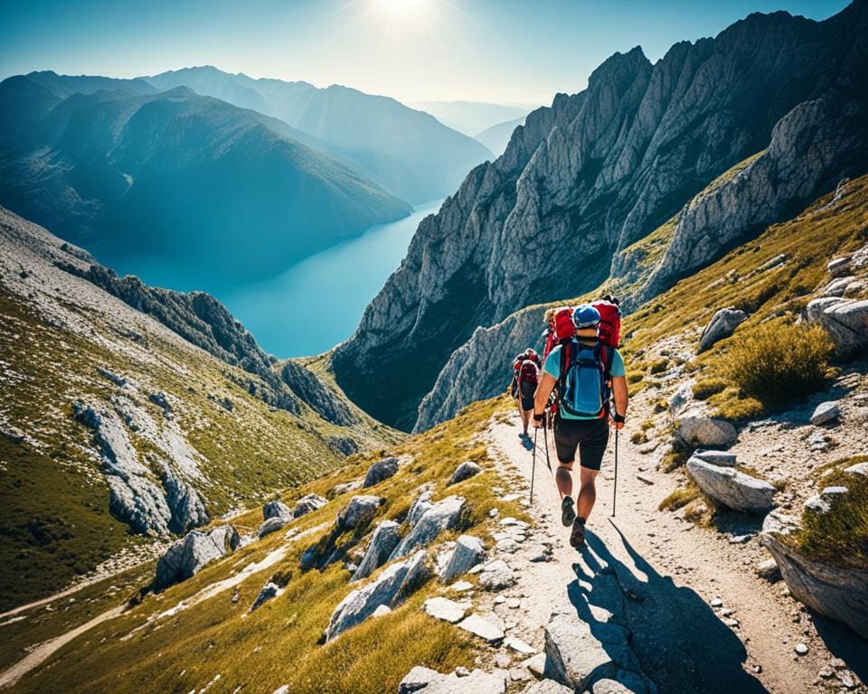 Wandelen in de bergen van Albanië