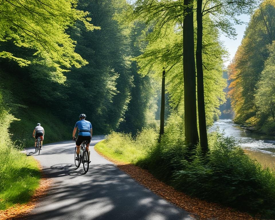 fietsen in de natuur