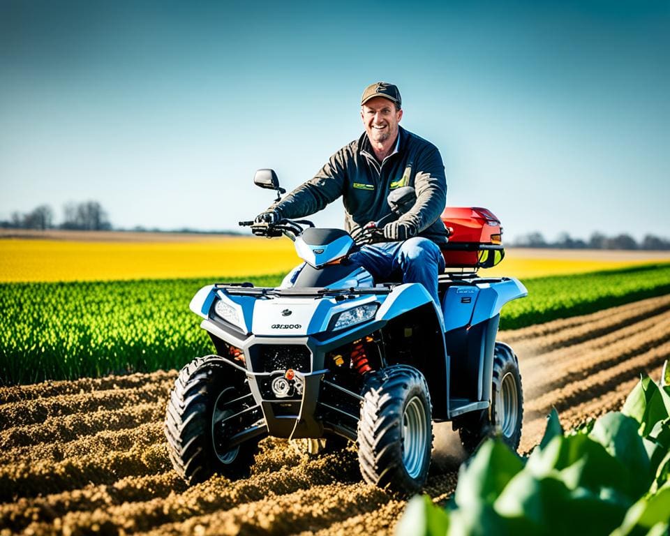 quad gebruiken in landbouw