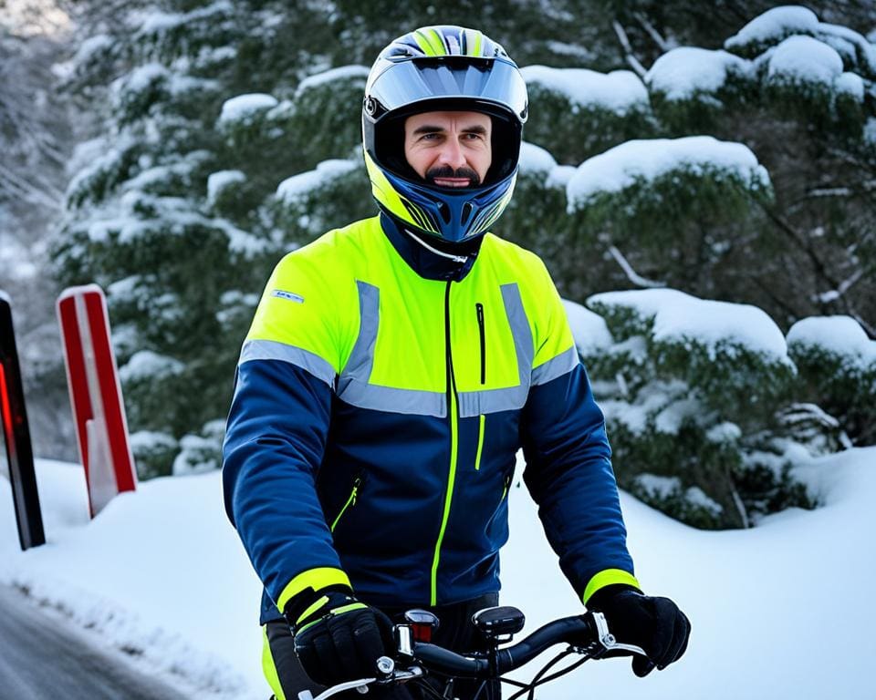 Beschermende kleding voor motorrijders in de winter