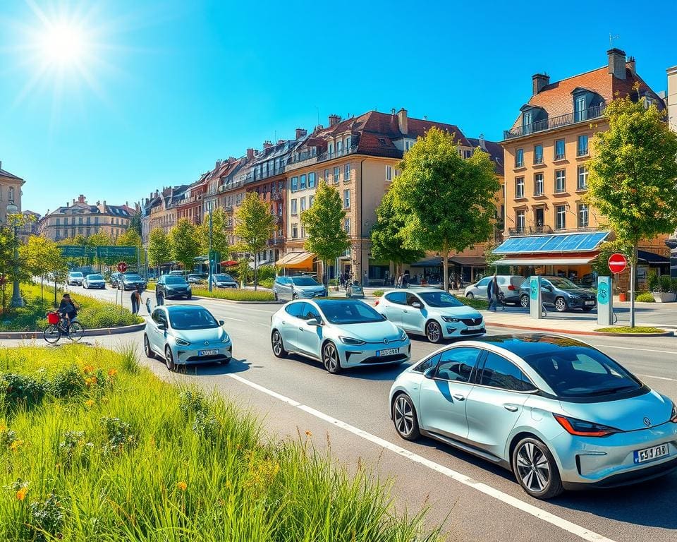 milieuvriendelijke auto's en stedelijke mobiliteit