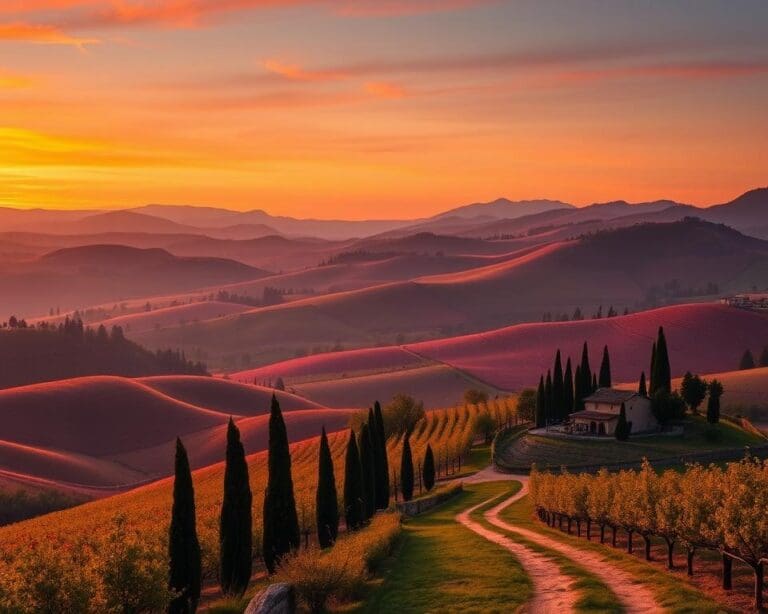 Bezienswaardigheden in de schilderachtige valleien van Toscane