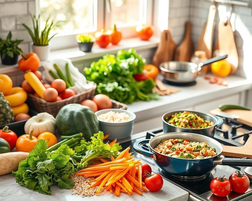 Gezonde maaltijden bereiden met weinig tijd