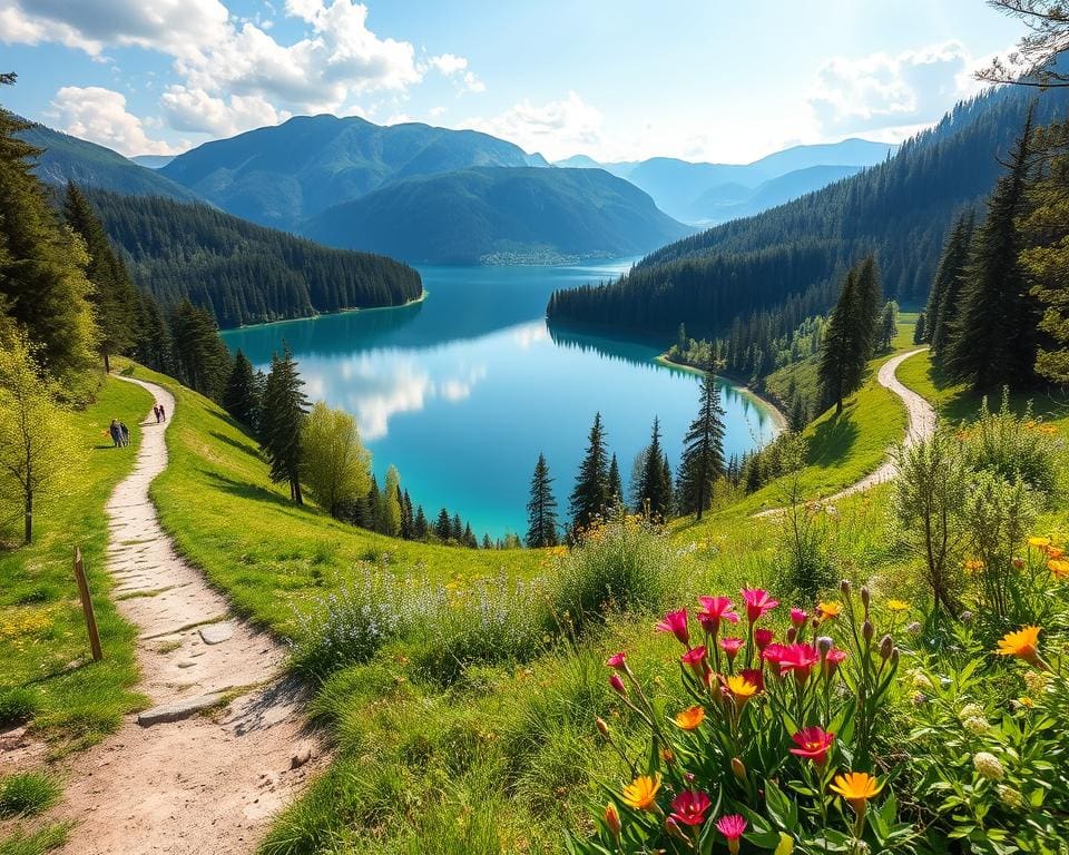 Natuurwandelingen door de meren van Slovenië