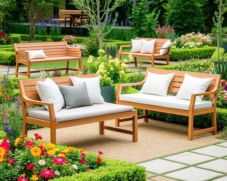 Trendy tuinbanken met stijl en comfort