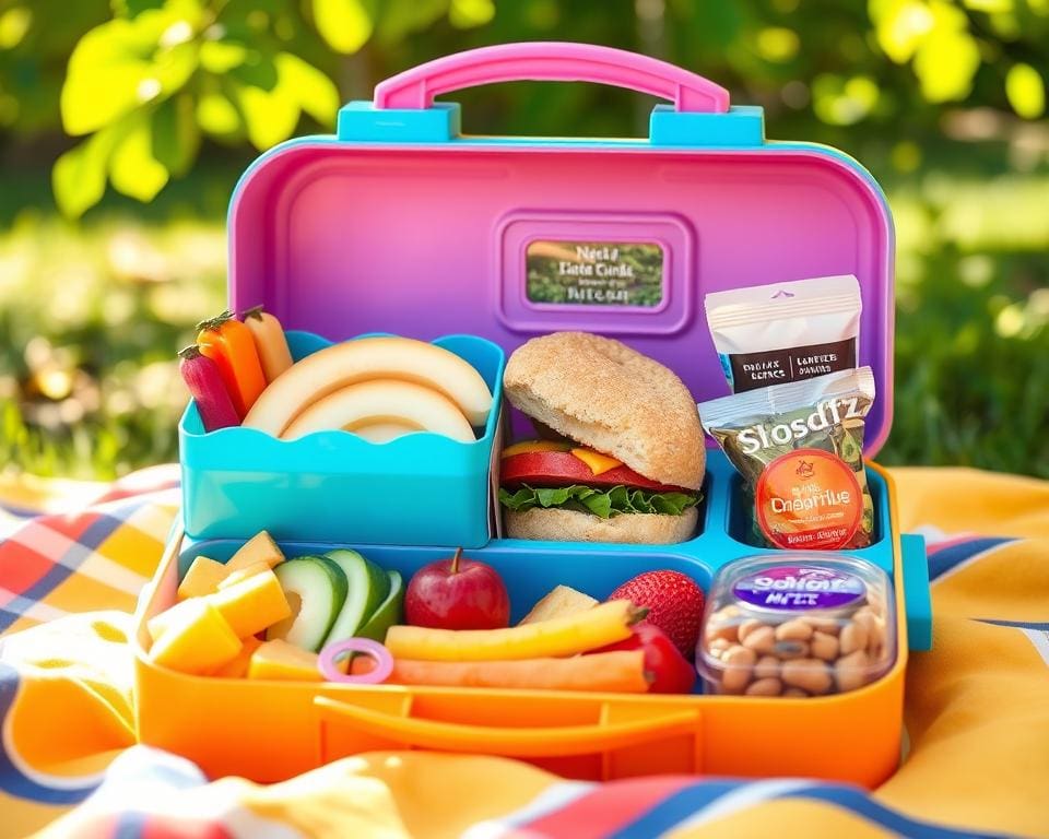 georganiseerde kinderlunchbox